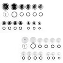 Motorcycle Frame Hole Caps Frame Cap Set For BMW R1200 R NINE T 2014-2016