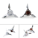 Chrome Spun Blade Spinning Front Axle Cap Nut Cover For Harley Softail Touring Generic