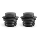 2x Black Flush Pop Up Fuel Gas Cap Fit for Sportster Softail Dyna 82-10 Generic