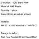 Rear Mudguard Hugger Fender Plastic For 13-20 Yamaha MT FZ 07 MT-07 FZ-07 Generic