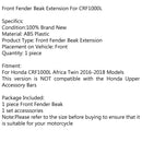 High Front Fender Beak Extension No Bar For Honda CRF1000L Africa Twin 2016-2019 Generic
