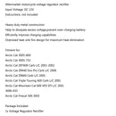 Voltage Regulator Rectifier For Arctic Cat ZR440 Sno Pro Carb L/C 2000 Generic