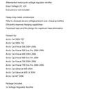 Voltage Regulator Rectifier For Arctic Cat Firecat 700 2004-2006 Cat M7 2006 Generic