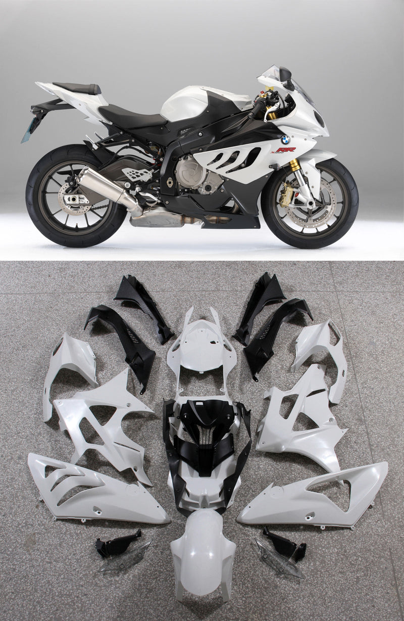 Fairings for 2009-2014 BMW S1000RR White SRR  Generic