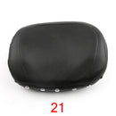 Universal Backrest Cushion Pad for Honda Kawasaki Suzuki Touring Yamaha Black