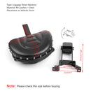 Plug-In Driver Nails Backrest + Mounting Kit For Indian Chieftain 2014-18 Black Generic