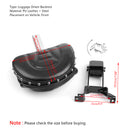 Plug-In Driver Nails Backrest + Mounting Kit For Indian Chieftain 2014-18 Black Generic