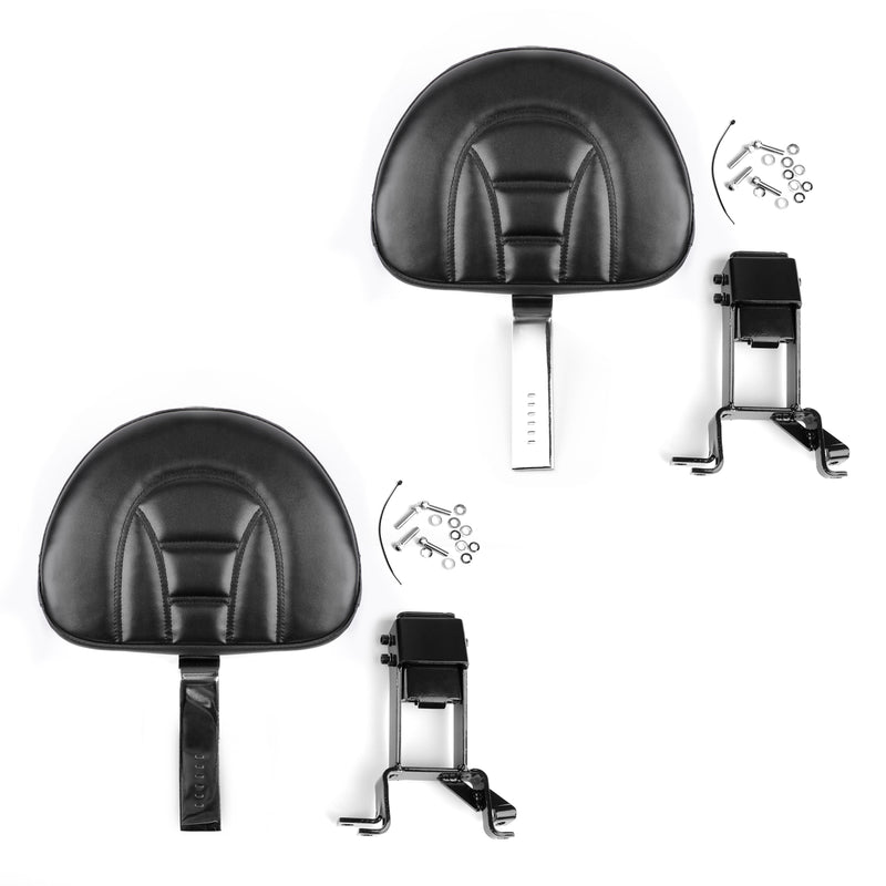 Plug-In Driver Backrest + Mounting Kit For Indian Chief Chieftain 2014-18 Black