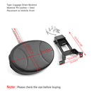 Plug-in Driver Backrest w/ Mounting Kit For Indian Chief 2014-2018 Black Generic