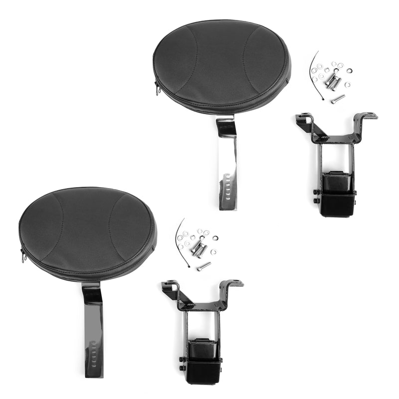 Plug-in Driver Backrest w/ Mounting Kit For Indian Chief 2014-2018 Black