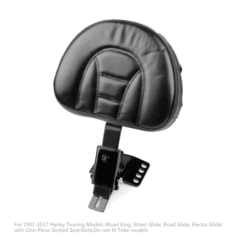 Adjustable Plug-In Driver Rider Backrest Kit For Harley Touring Road King 97-17B Generic