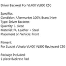 Driver Rear Backrest Cushion Pad For 2001-2017 Suzuki Volusia VL400 VL800 Boulevard C50 Generic