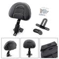 Plug-In Driver Rider Backrest Kit For 1997-18 Touring Road Electra Street Glide