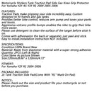 Tank Traction Side Pad Fuel Gas Knee Grip For Yamaha YZF R1 2004 2005 2006 Generic