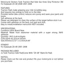 Traction Tank Side Pad Gas Knee Grips For Kawasaki ZX6R ZX-6R 2007-2008 Generic