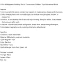 51Pcs All Magnetic Building Blocks Construction Children Toys Educational Block