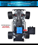 RC Car High Speed Remote Control Electric Off Road Desert Buggy Vehicle 1/16 2WD Blue/Red