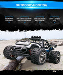 RC Car High Speed Remote Control Electric Off Road Desert Buggy Vehicle 1/16 2WD Blue/Red