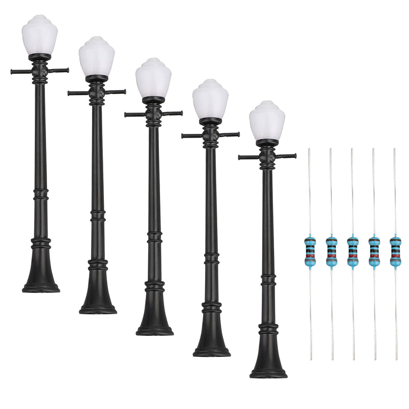 5/10pcs LCX04 Model Railway Lamppost lamps Street Lights O Scale LEDs