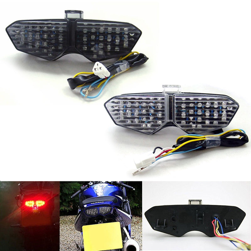 Areyourshop Integrated LED TailLight Turn Signals For Yamaha YZF R6 03-05 YZF R6S 2006-2008
