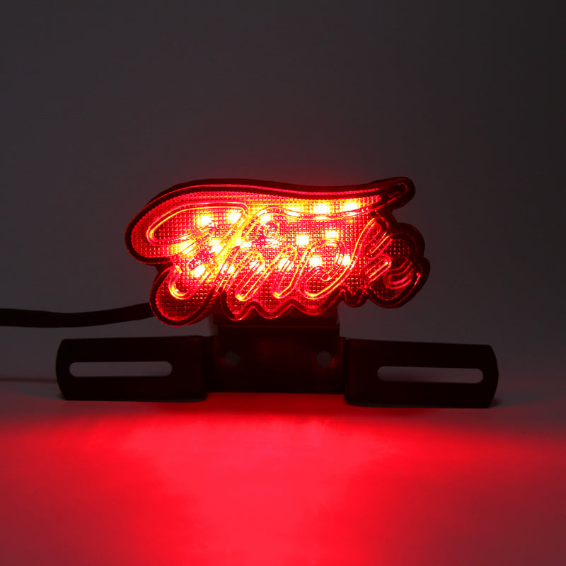 LED Brake Tail Light Running Lamp Plastic Housing For Harley Chopper Generic