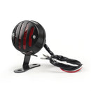 Grill Housing Red Rear Taillight Brake Stop Light For Harley Cafe Racer Chrome