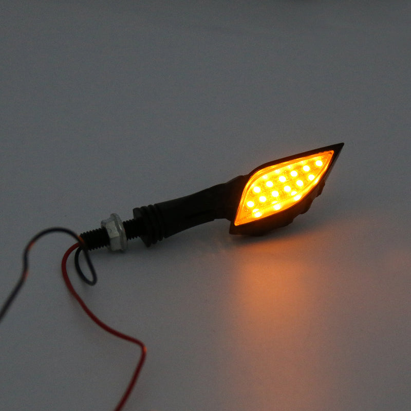 Universal Black Skeleton Hand LED Turn Signals Blinker Indicator 3 Color Generic
