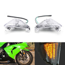 Front Turn Signals Lens For Kawasaki Ninja ZX6R ZX10R ZX14R EX650 ER-6N GTR1400