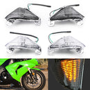 Front Turn Signals Lens For Kawasaki Ninja ZX6R ZX10R ZX14R EX650 ER-6N GTR1400
