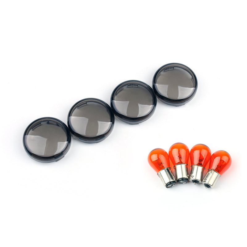 4x Turn Signal Lens Bulbs For Harley Softail Dyna Sportsters (2002-18) Generic