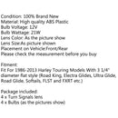 4pcs Turn Signal Light Lens Cover Bulb Lamps for Harley Davidson Electra Glides Generic