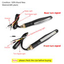 4x Sequential Flowing LED Motorcycle Turn Signal Indicator Lights DRL Brake Lamp Generic