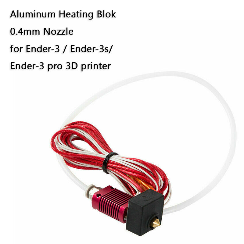 MK8 Assembled Extruder Hot End Kit Nozzle 24V for Ender-3/Ender-3s 3D Printer