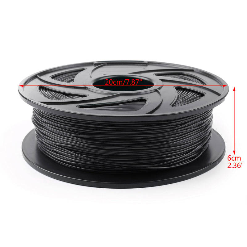 3D Printer Filament 1.75mm PETG 1kg For Drawing Print Pen MakerBot Black