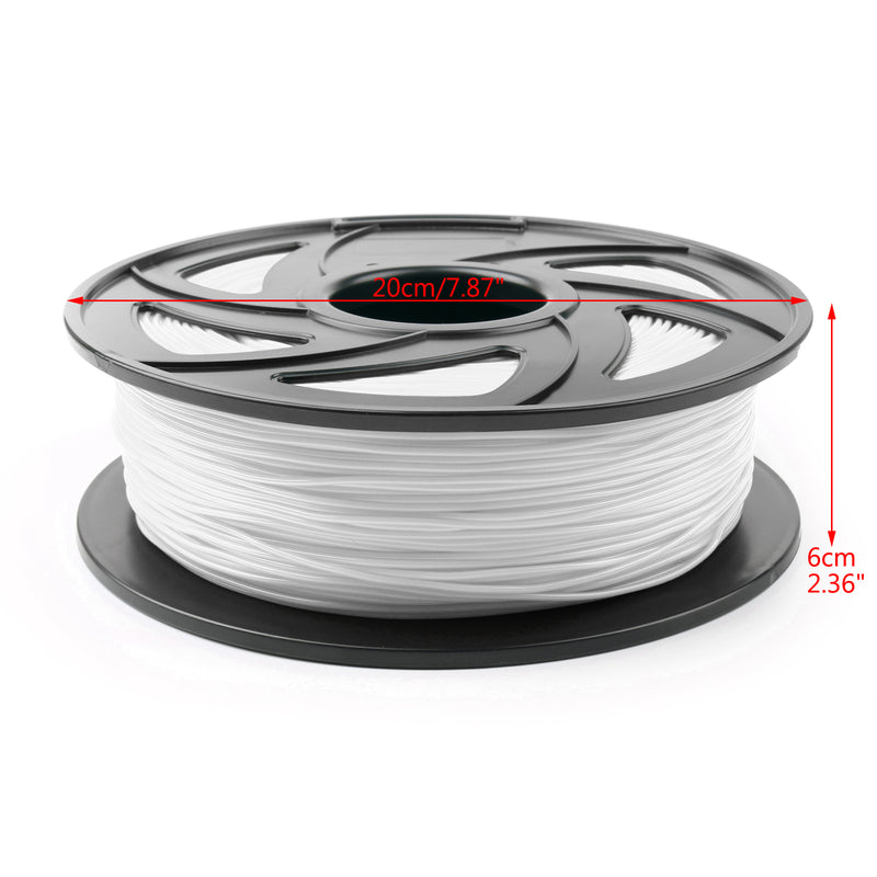 3D Printer Filament 1.75mm PETG 1kg For Drawing Print Pen MakerBot White