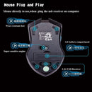 Multimedia 2.4GHz Wireless Gaming Keyboard with USB Ergonomic Mouse DPI Control