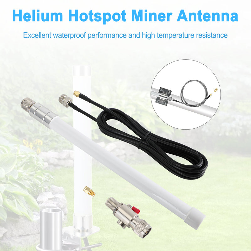 7dBi Helium Hotspot Miner Outdoor Glass LoRa Antenna 42cm for RAK Nebra Bobcat