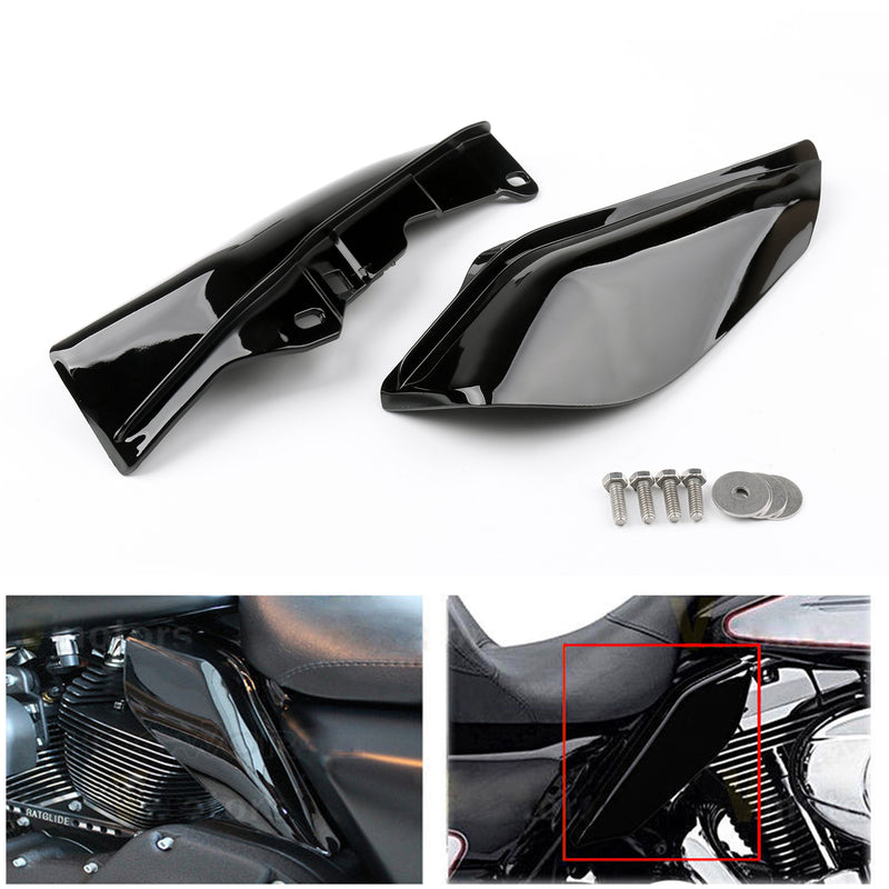 Mid-Frame Air Heat Deflector Trim Accents Shield For Harley Touring Street Glide, 2 Colors Generic