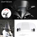 Motorcycle Adjustable Clip On Windshield Extension Spoiler Wind Deflector Generic