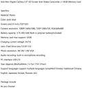 Kids Mini Digital Camera 2.0 HD Screen Anti-Shake Camcorder /+16GB Memory Card