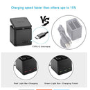 3 Slot Battery Charging Box Battery Storage Case for GoPro Hero 5 Hero 6/7 Black