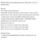 TELESIN L/M/S Size Carry Bag Case Box for GoPro Hero 7 6 5 4 3 2 SJCAM SJ4000