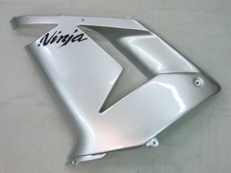 Fairings 2004-2005 Kawasaki ZX 10R Silver Black Ninja Racing Generic