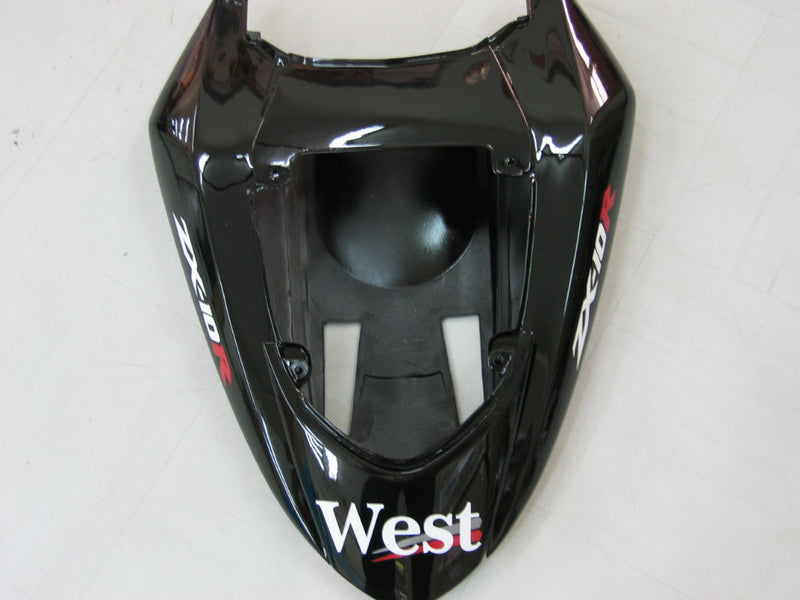 Fairings 2004-2005 Kawasaki ZX 10R Black White West Ninja  Generic