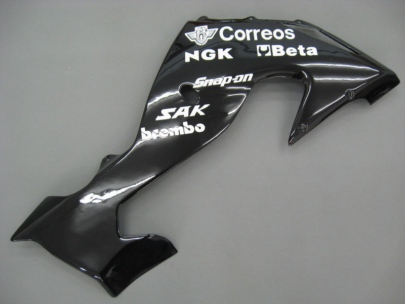 Fairings 2006-2007 Kawasaki ZX 10R Black White West Racing Generic