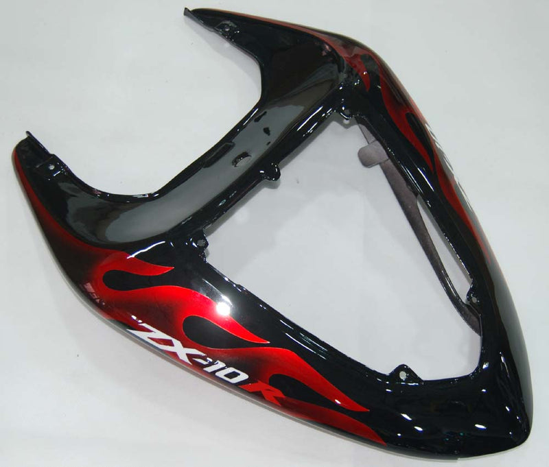 Fairings 2006-2007 Kawasaki ZX 10R Black & Red Flame Ninja Racing Generic