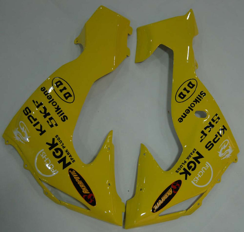 Fairings 2006-2007 Kawasaki ZX 10R Yellow Black No.56 Nakano Racing Generic