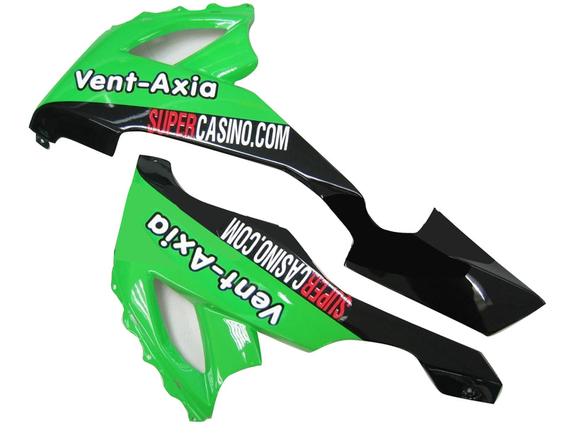 Fairings 2008-2010 Kawasaki ZX10R Green Black ZX10R Racing Generic