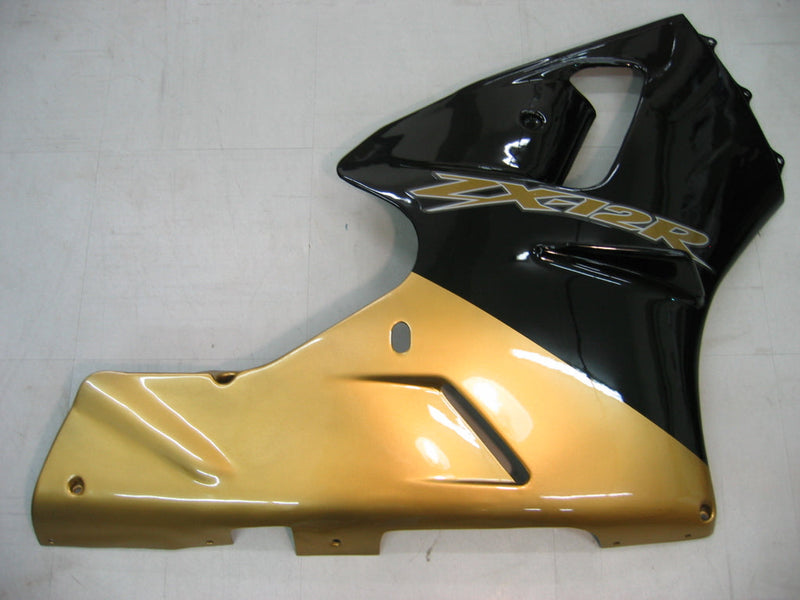 Fairings 2000-2001 Kawasaki ZX12R Black & Gold ZX12R  Generic