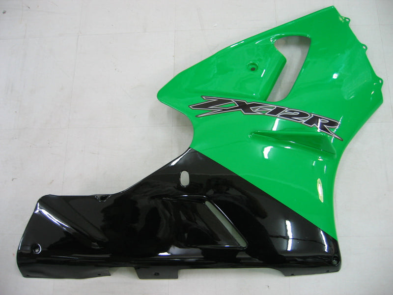 Fairings 2000-2001 Kawasaki ZX12R Green & Black ZX12R  Generic